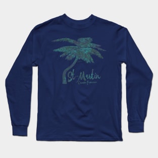 St. Martin, French Caribbean, Palm Tree Long Sleeve T-Shirt